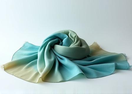 Soie teinte à la main