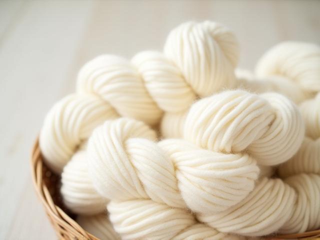 Fils de coton naturel pour teinture