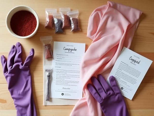 Kit de teinture sur soie au campêche